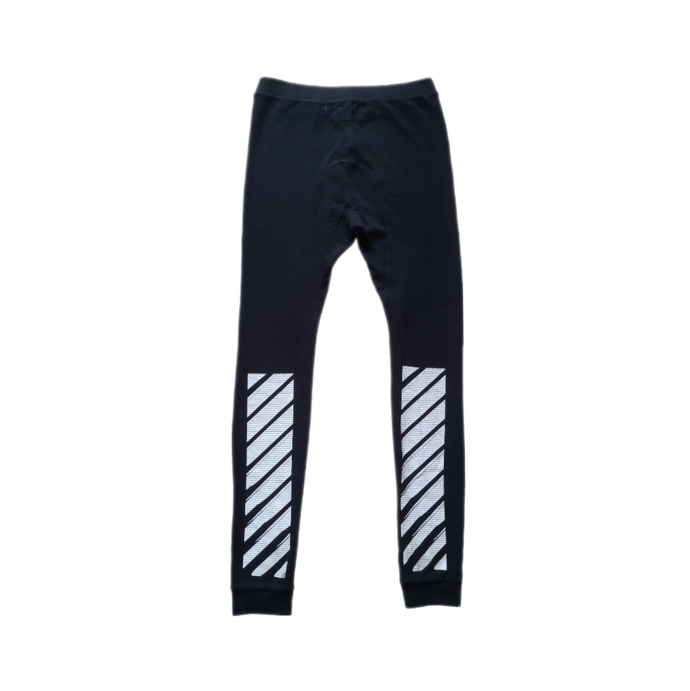 OFF-WHITE | Black Thermal Pants / Long Underwear in Size Large